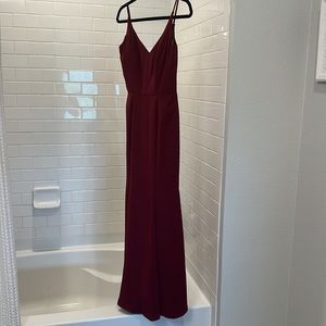 Burgundy Gown - Hayley Paige Occasions